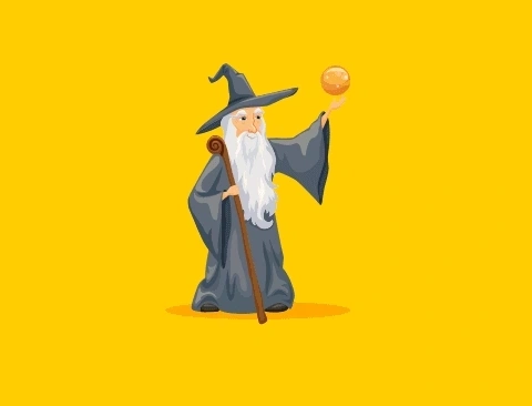 Ilustração oficial de O Mago