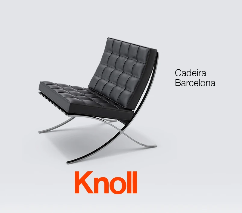 Anúncio da Cadeira Barcelona, Knoll