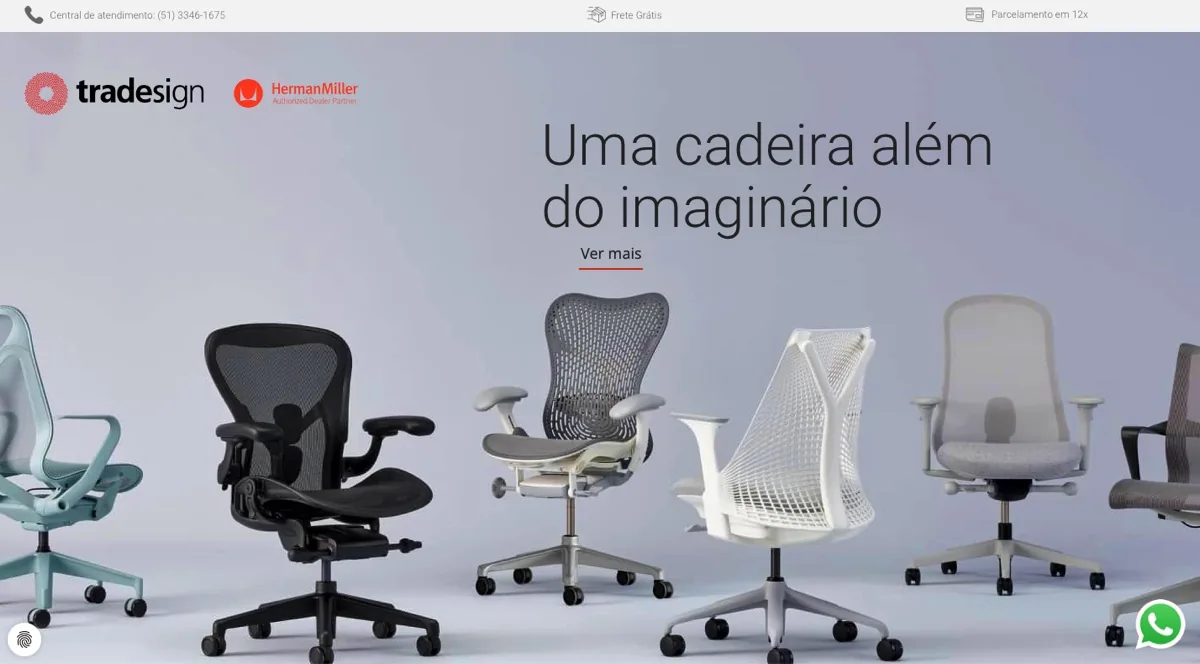 Tradesign: landing page